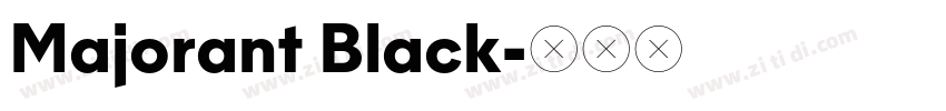 Majorant Black字体转换